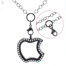 4mm 30" stainless steel black metal jewelry chains for glass floating charm locket pendant